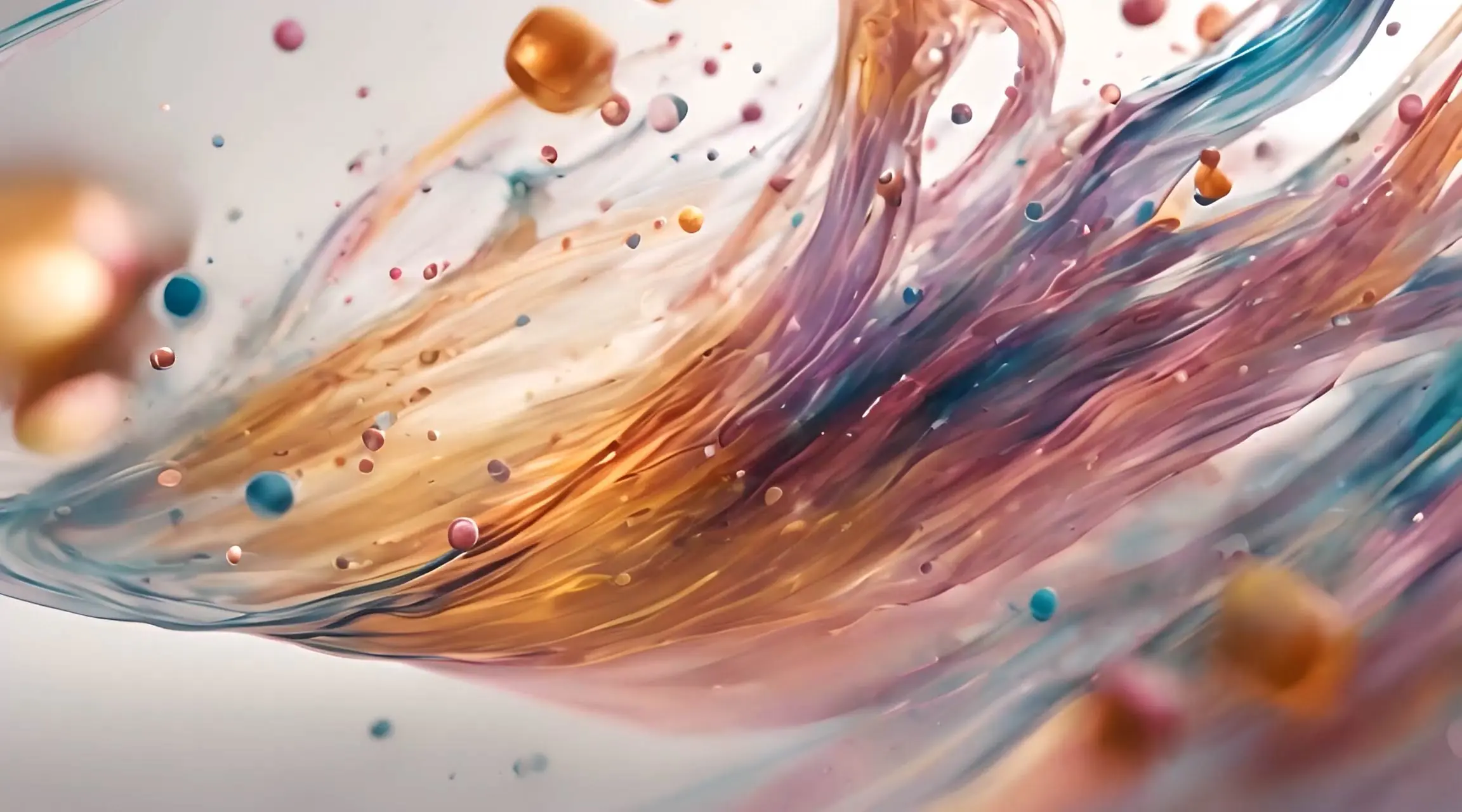 Color Fusion Flow Abstract Liquid Stock Video